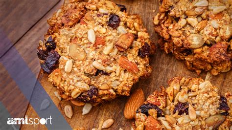 Galletas de muesli con frutas y frutos secos