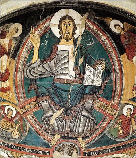 Cristo en Majestad rodeado de apóstoles y símbolos del Tetramorfos en un retablo esmaltado