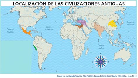 Mapa de las civilizaciones antiguas que utilizaban censos y recolección de datos