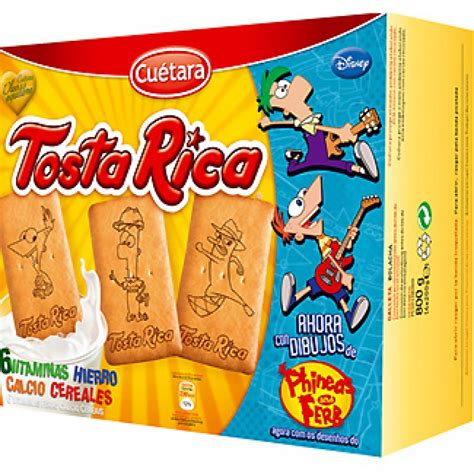 Dibujos infantiles en galletas Tosta Rica