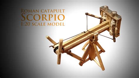 Maqueta de catapulta romana