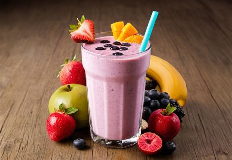 Preparación de un batido de frutas en licuadora