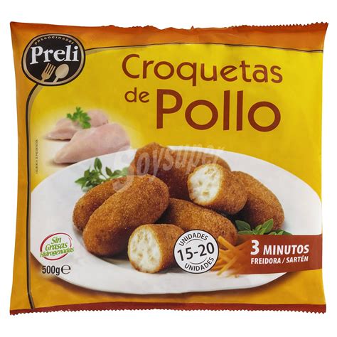 Croquetas congeladas listas para almacenar