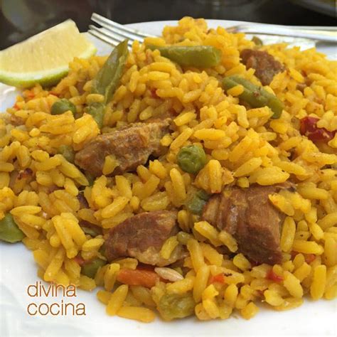 Arroz salteado con carne de cerdo y verduras