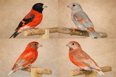 Comparación de Cardenalito de Venezuela ancestral y bruno pastel