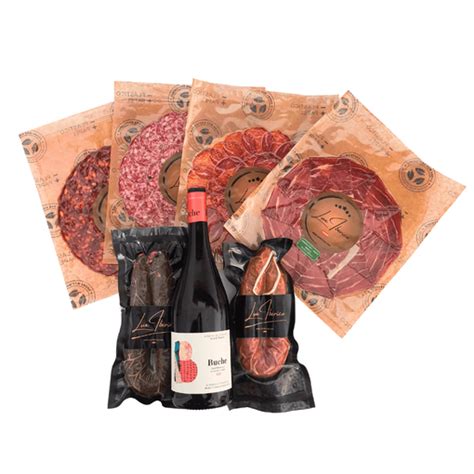 Ejemplo de lote gourmet de productos ibéricos