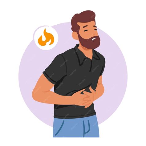 Ilustración de una persona con malestar estomacal y los posibles alimentos que causan diarrea
