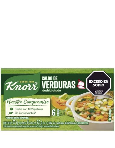 Variedad de caldos Knorr en cubos y granulados