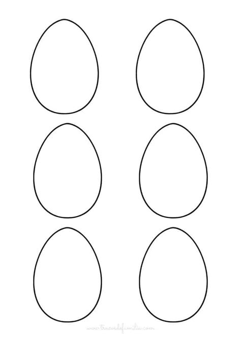 Ejemplos de plantillas de huevos de Pascua para imprimir