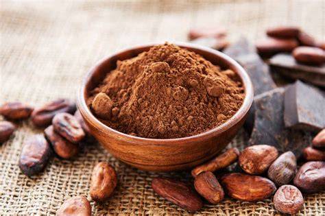 Cacao en polvo como decoración