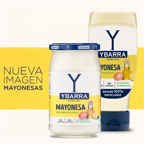 Diseño del tarro de mayonesa Ybarra cuadrado por fuera y redondo por dentro