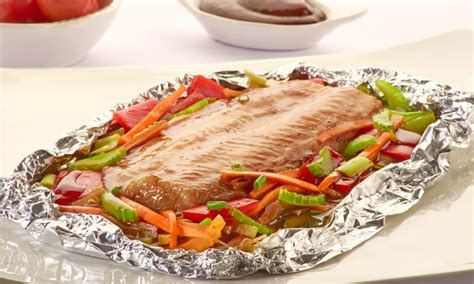 Ingredientes para papillote de merlán