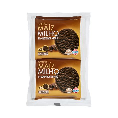 Tortitas de arroz y maíz con chocolate