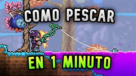 Jugador pescando en Terraria