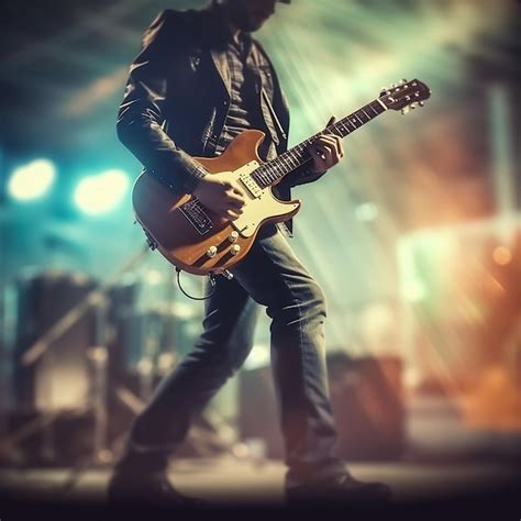 Simon Grossmann tocando la guitarra en un escenario íntimo