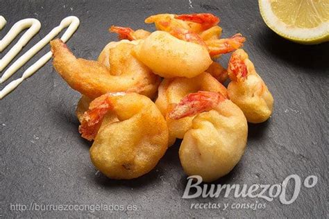 Gambas rebozadas con palomitas