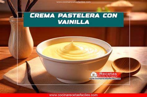 Crema pastelera con vainilla