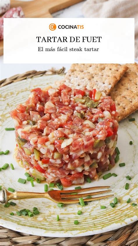Varias opciones de presentación del tartar de fuet