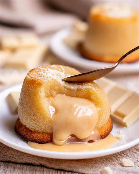Ingredientes para coulant de chocolate blanco