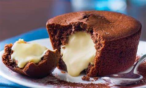 Moldes para coulant de chocolate blanco