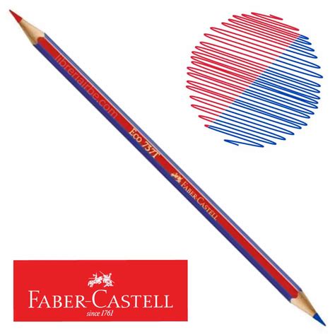 Lápices bicolor Faber-Castell rojo y azul
