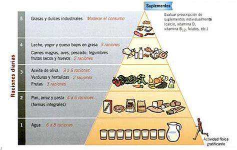 Pirámide alimenticia para personas mayores