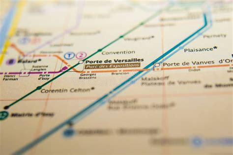 Mapa de acceso a Porte de Versailles, París (metro y tranvía)