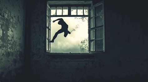 Vaquilla saltando por la ventana de una panadería
