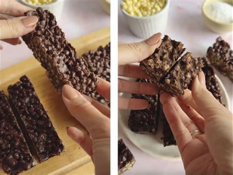 Ingredientes para preparar barritas de chocolate
