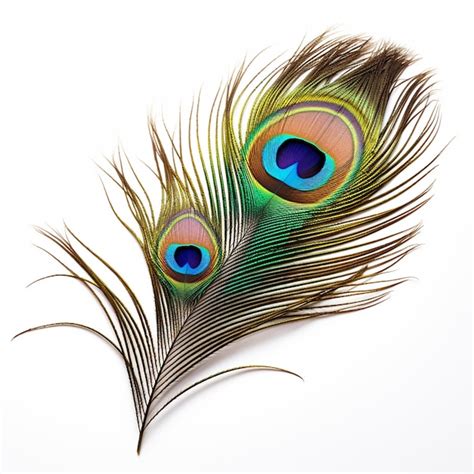 Jarrón de vidrio reciclado con pluma de pavo real