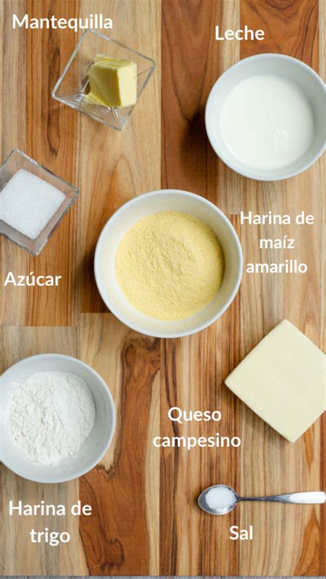 Ingredientes para arepas