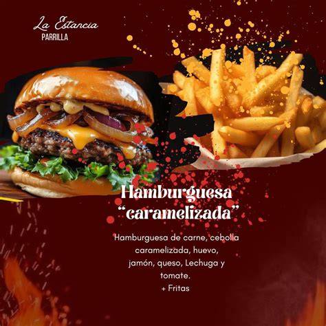 Hamburguesa casera de La Estancia Parrilla