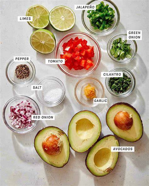 Ingredientes para guacamole