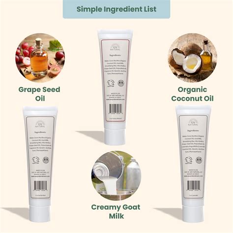 Aplicación de crema de leche de cabra