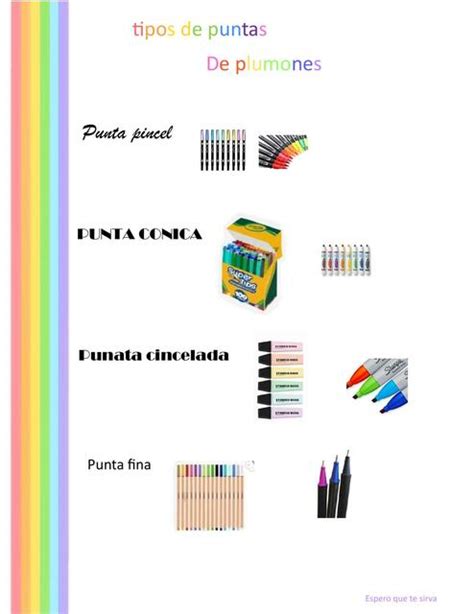 Tipos de puntas de rotuladores