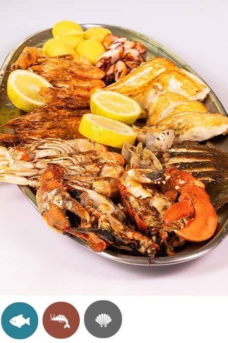 Parrillada de mariscos y pescados