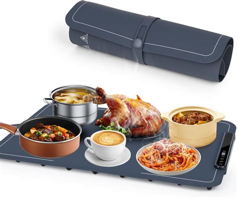 Alfombrilla para asar con alimentos cocinándose