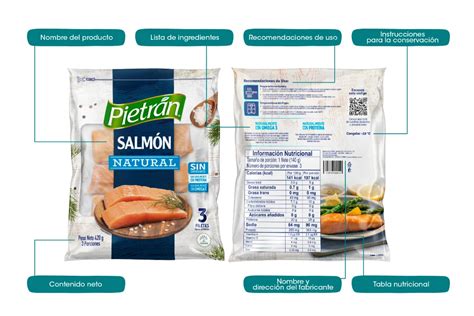 Etiqueta de producto ultracongelado con instrucciones de conservación