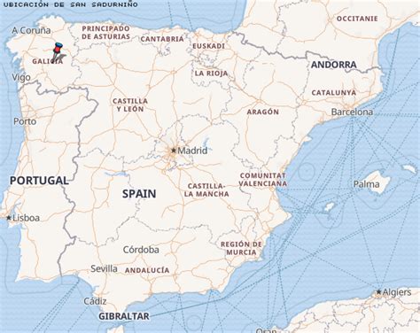 Mapa de ubicación de Panadería Inxerto en San Sadurniño
