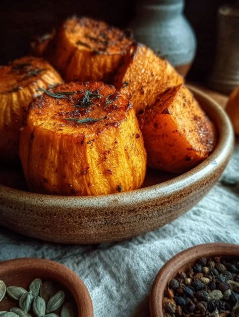 Plato de calabaza asada con especias
