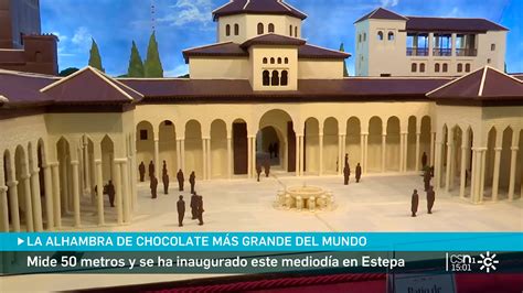 Recreación de la Alhambra en chocolate