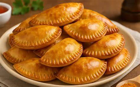 Empanadillas caseras doradas al horno