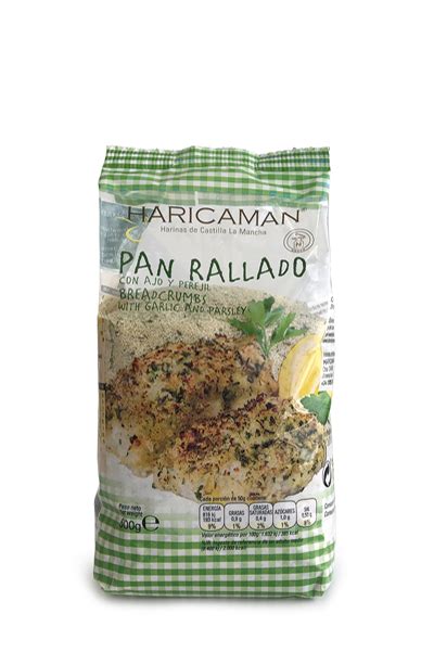 Ingredientes para el rebozado: pan rallado y perejil