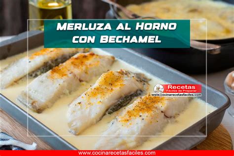 Merluza en fuente de horno con salsa y bechamel