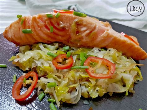 Salmón salteado