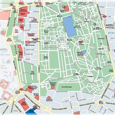 Mapa de calles mencionadas en 'La forja'