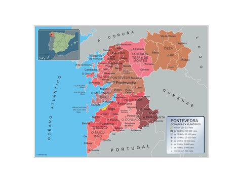 Mapa con la ubicación de las Panaderías Campolongo en Pontevedra y Marín