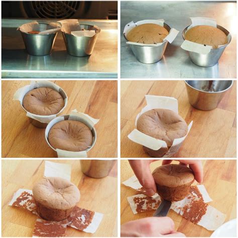 Preparación de la masa para volcán de chocolate