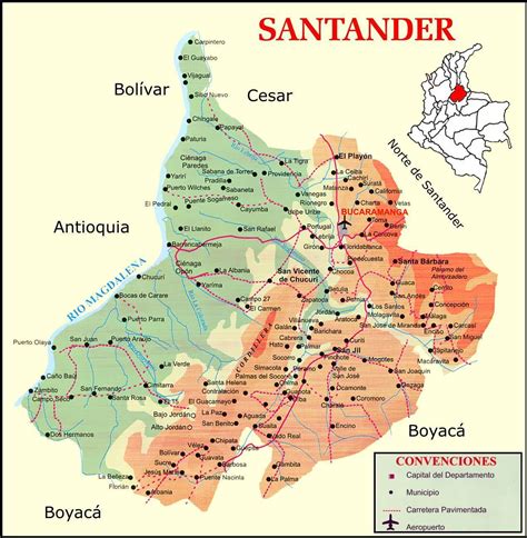 mapa de santander con ubicacion panaderia