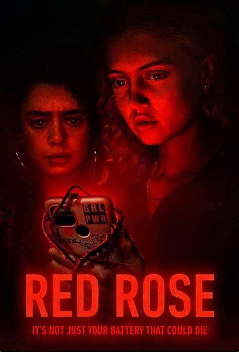 Póster de la serie 'Red Rose' con adolescentes en una atmósfera de suspense